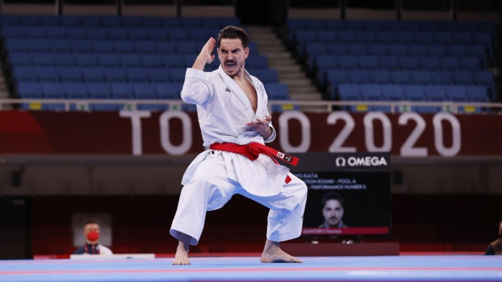 Damián Quintero, en su debut olímpico en el Nippon Budokan.