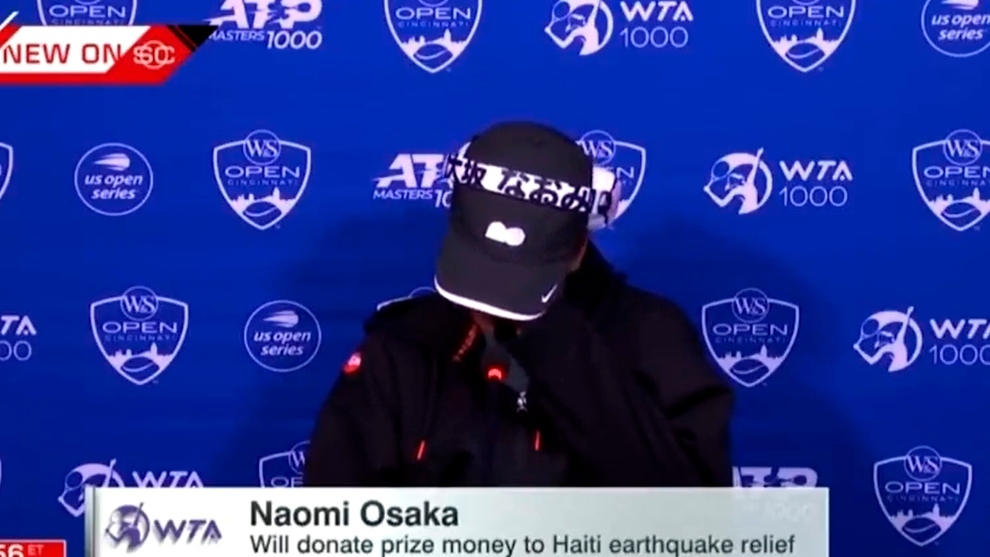 Naomi Osaka abandona entre lgrimas una rueda de prensa