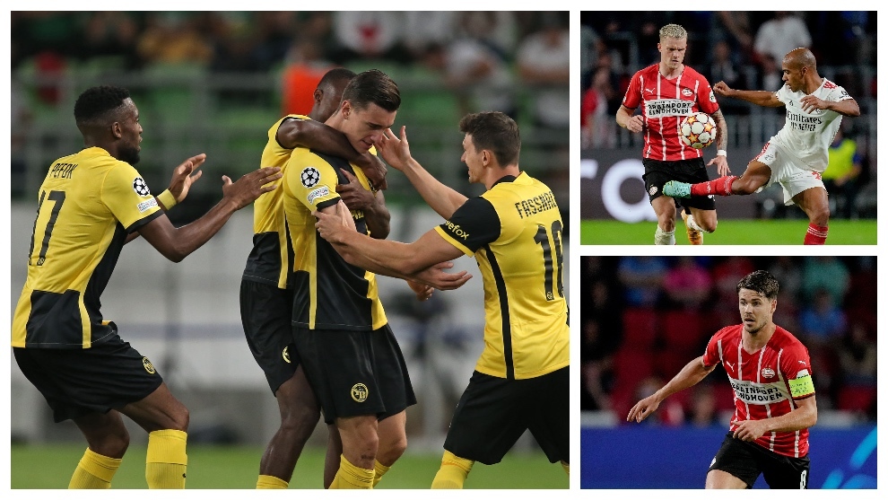 Young Boys, Benfica y PSV Eindhoven.
