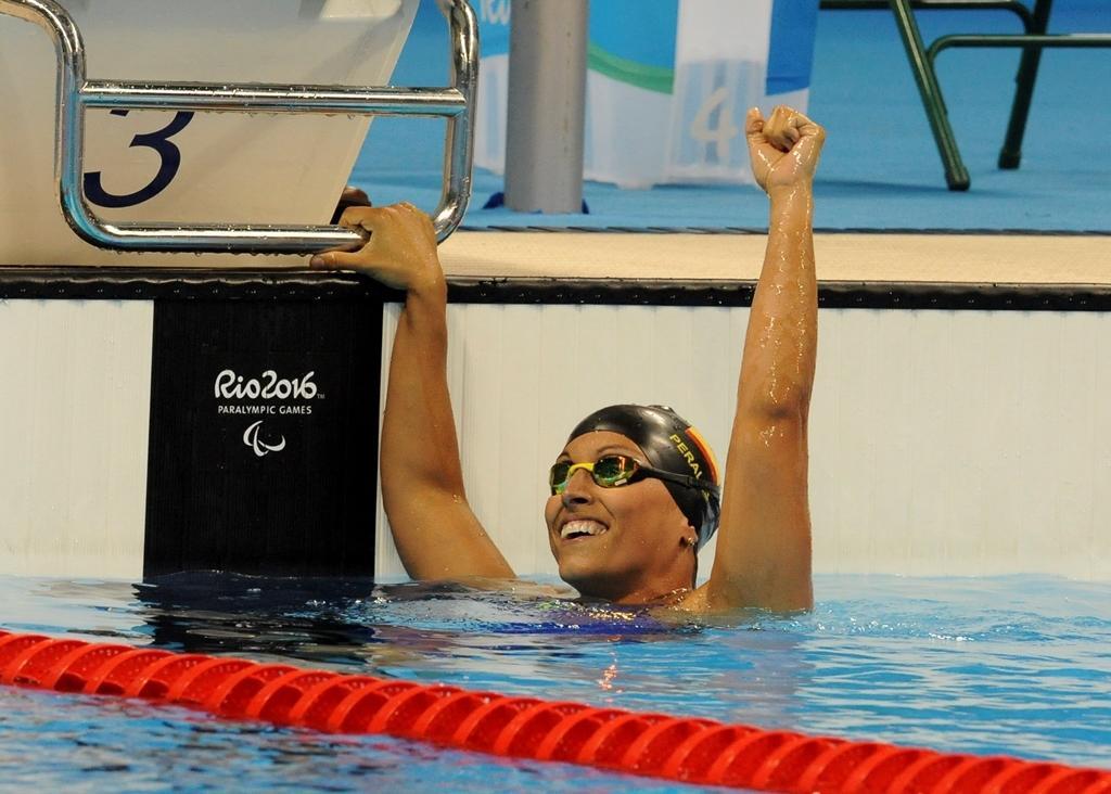 Teresa Perales, en los Juegos Paralímpico de Río.