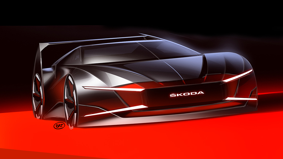Skoda 110 Super Sport Ferat - coche-vampiro - Baptiste de Brugiere - prototipo - diseño