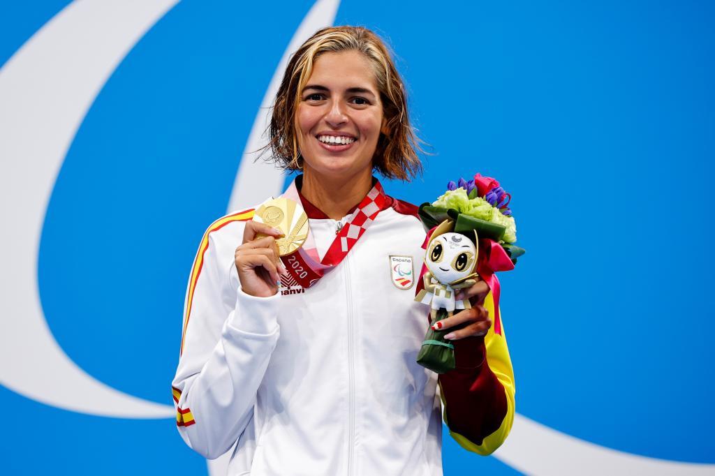 Michelle Alonso, con la medalla de oro.