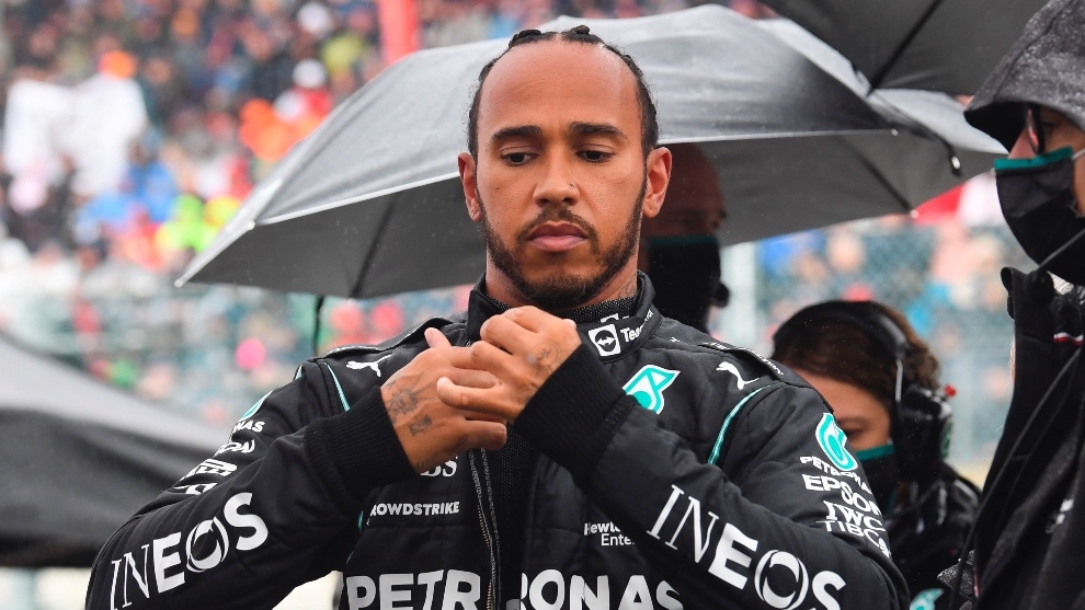 Hamilton en el GP de Bélgica 2021