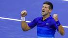 Djokovic celebra su victoria ante Zverev