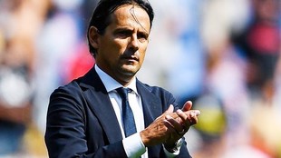 Inzaghi, durante un encuentro del Inter de Miln.