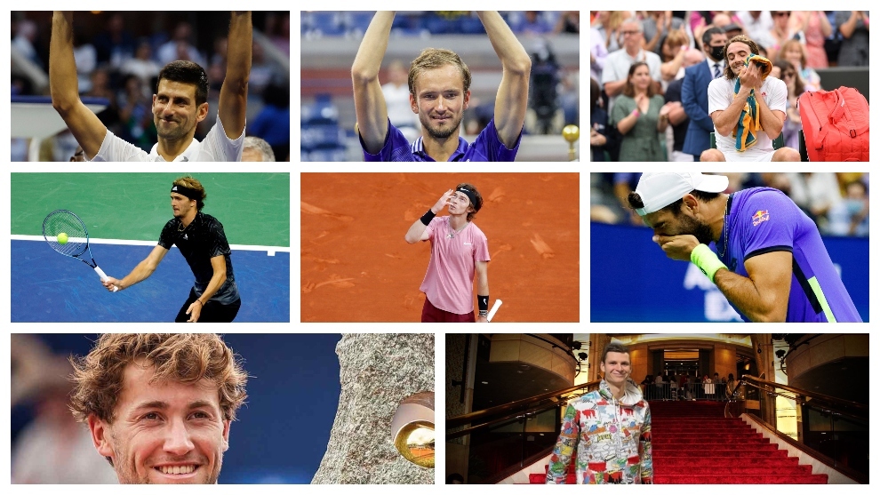 Los tenistas que ocupan las ocho posiciones de Masters