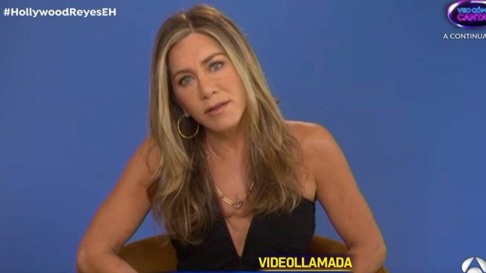 Jennifer Aniston, during the interview in 'El Hormiguero' /
