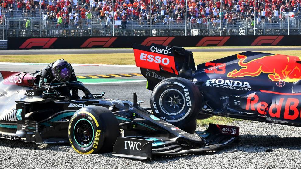 Hamilton y Verstappen han protagonizado accidentes en la actual...