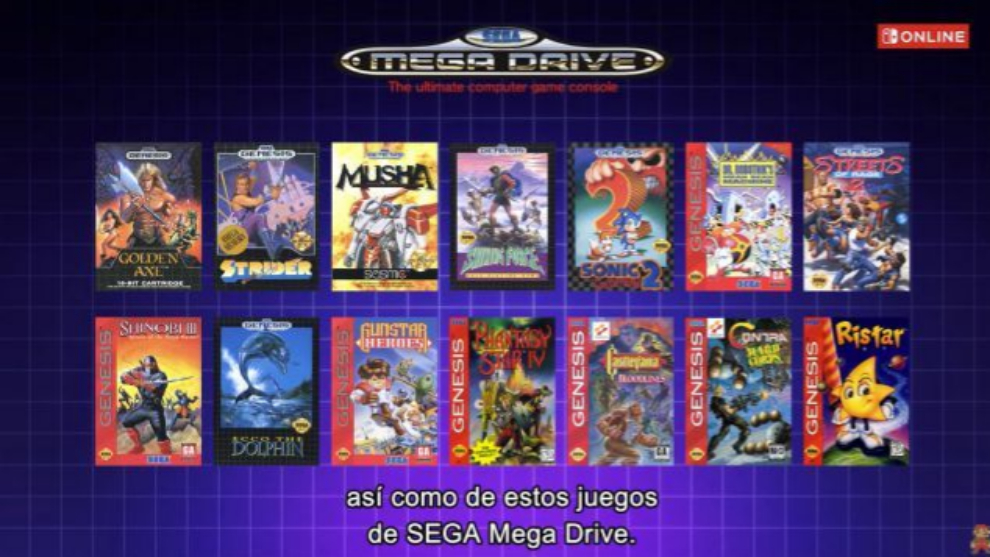 Los juegos de Mega Drive que podrs jugar en Nintendo Switch