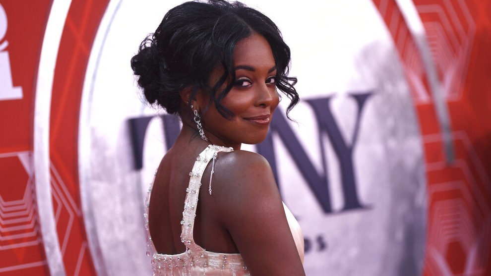 Adrienne Warren arrives at the 74th annual Tony Awards.