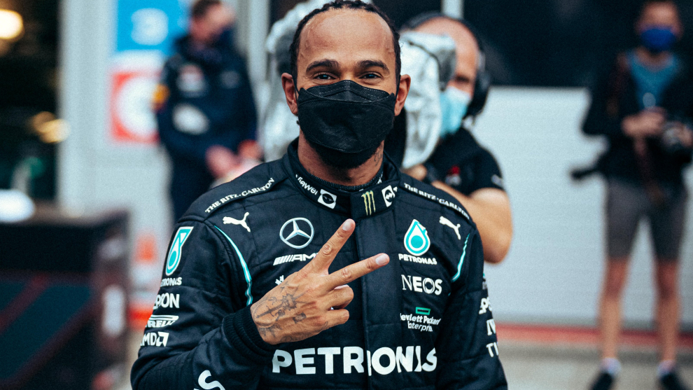 Lewis Hamilton en Rusia 2021