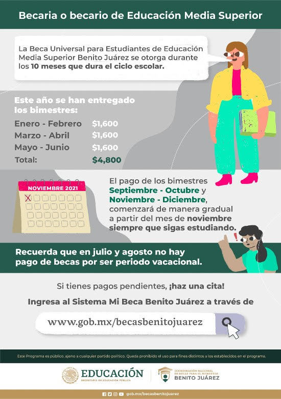 México Hoy: Becas Benito Juárez 2021, fechas de pago: ¿Cuándo será el siguiente depósito y quiénes a cobrarlo? | Marca