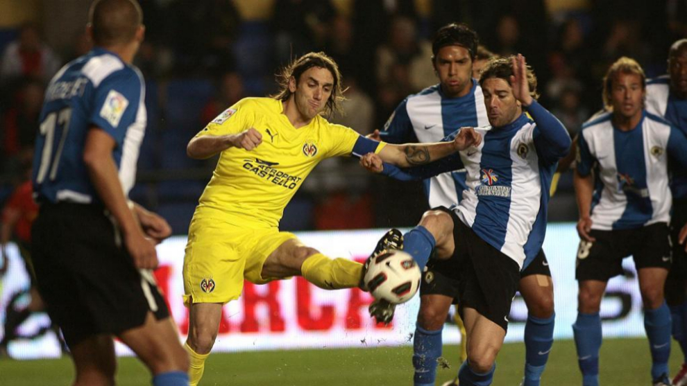 Gonzalo Rodríguez en su etapa futbolística en el Villarreal