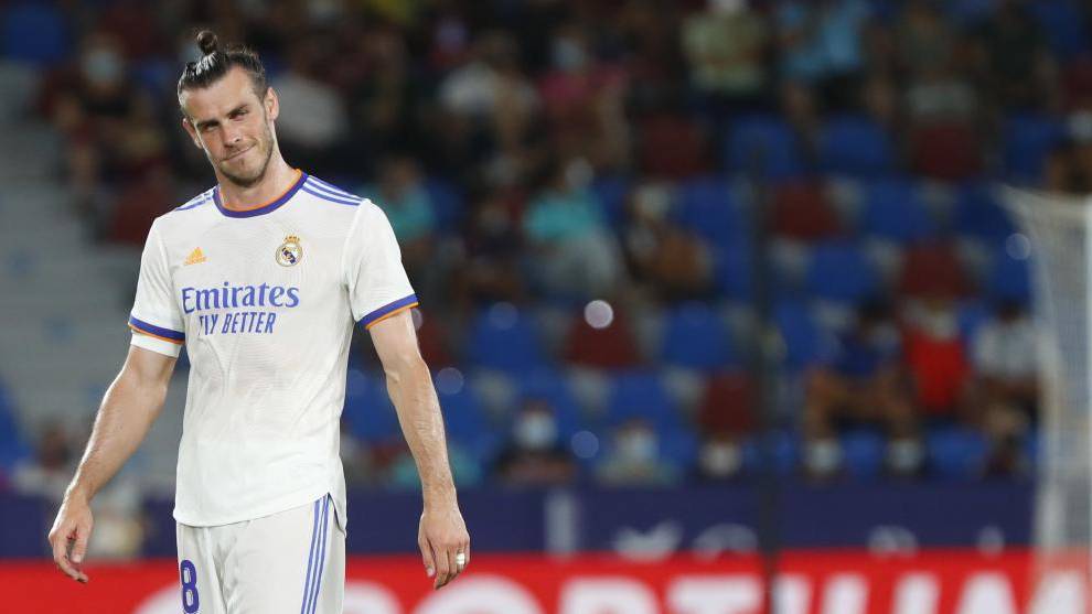 Bale, en uno de sus últimos partidos con el Real Madrid, ante el Levante.