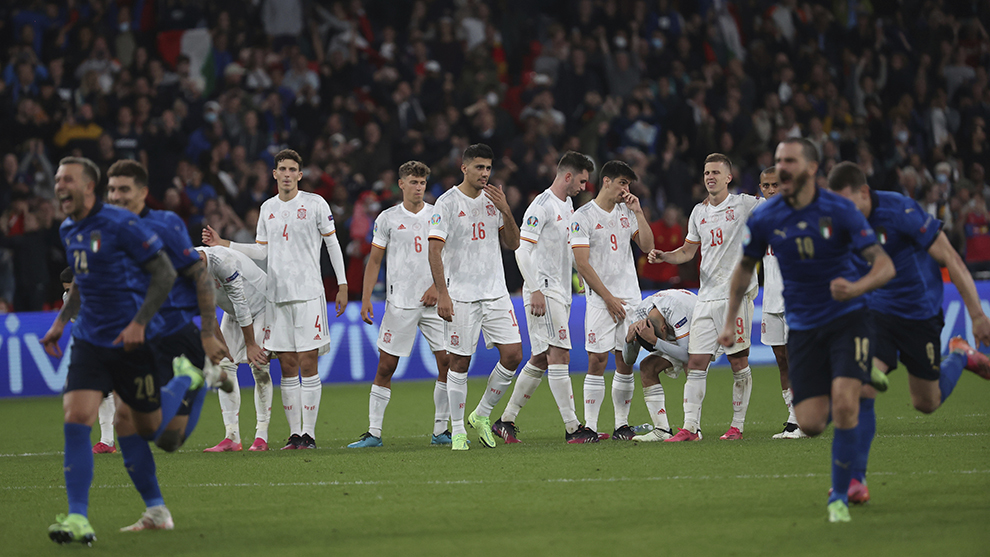 Italia celebró la victoria en los penaltis ante la apesumbrada España en la pasada Eurocopa.
