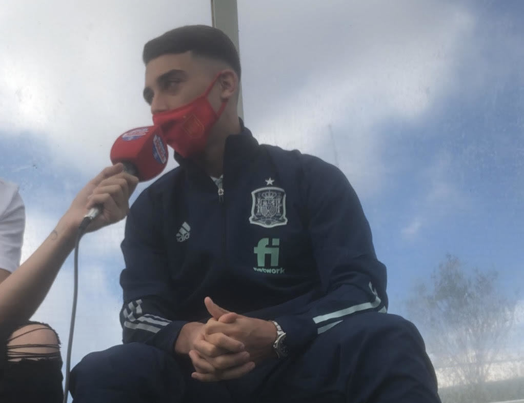 Raúl Moro (18), en la Ciudad del Fútbol de Las Rozas