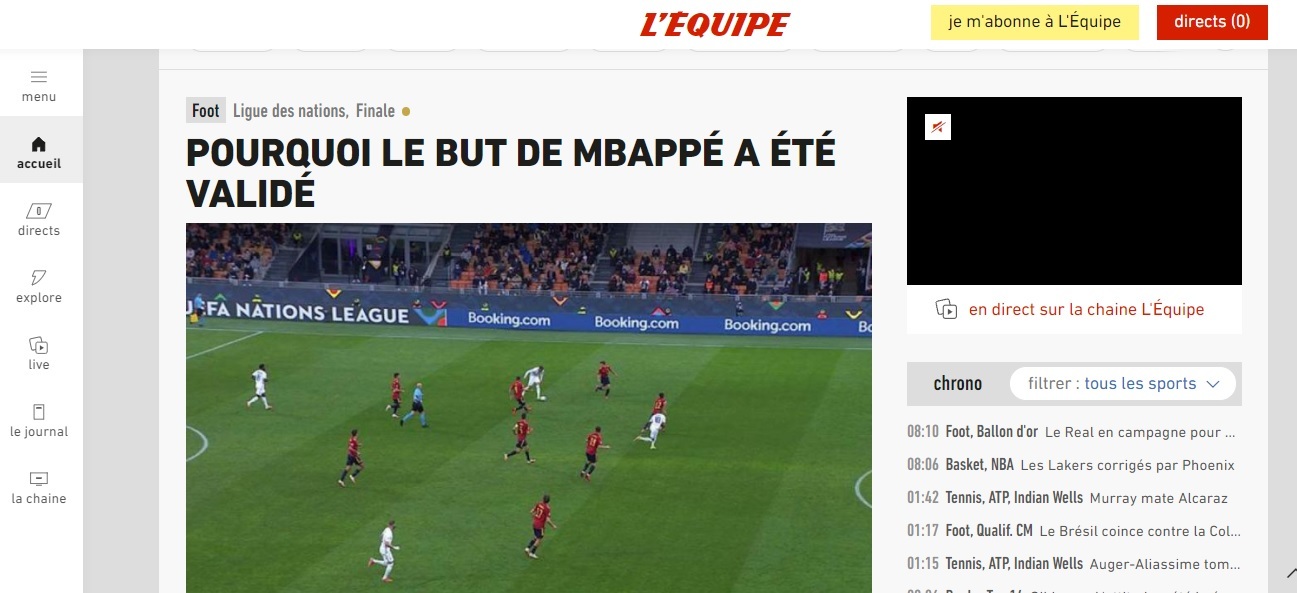 Medios franceses: "Españoles lloran escandalizados por el gol de Mbappé"