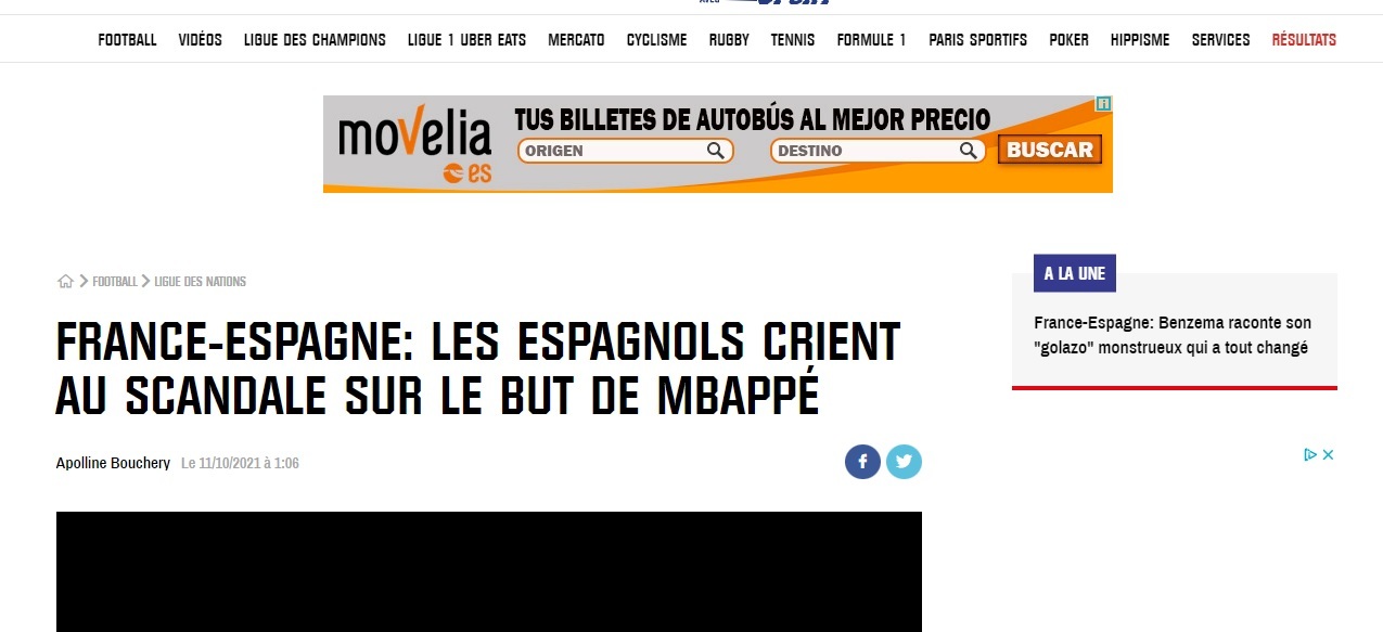 Medios franceses: "Españoles lloran escandalizados por el gol de Mbappé"