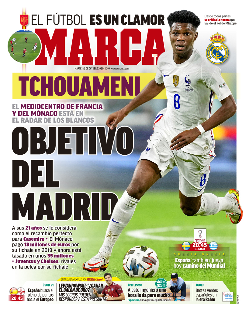 Las portadas del día: el nuevo objetivo del Madrid, más pólvora para el  Barça... - Repaso a las primeras de los principales diarios... 