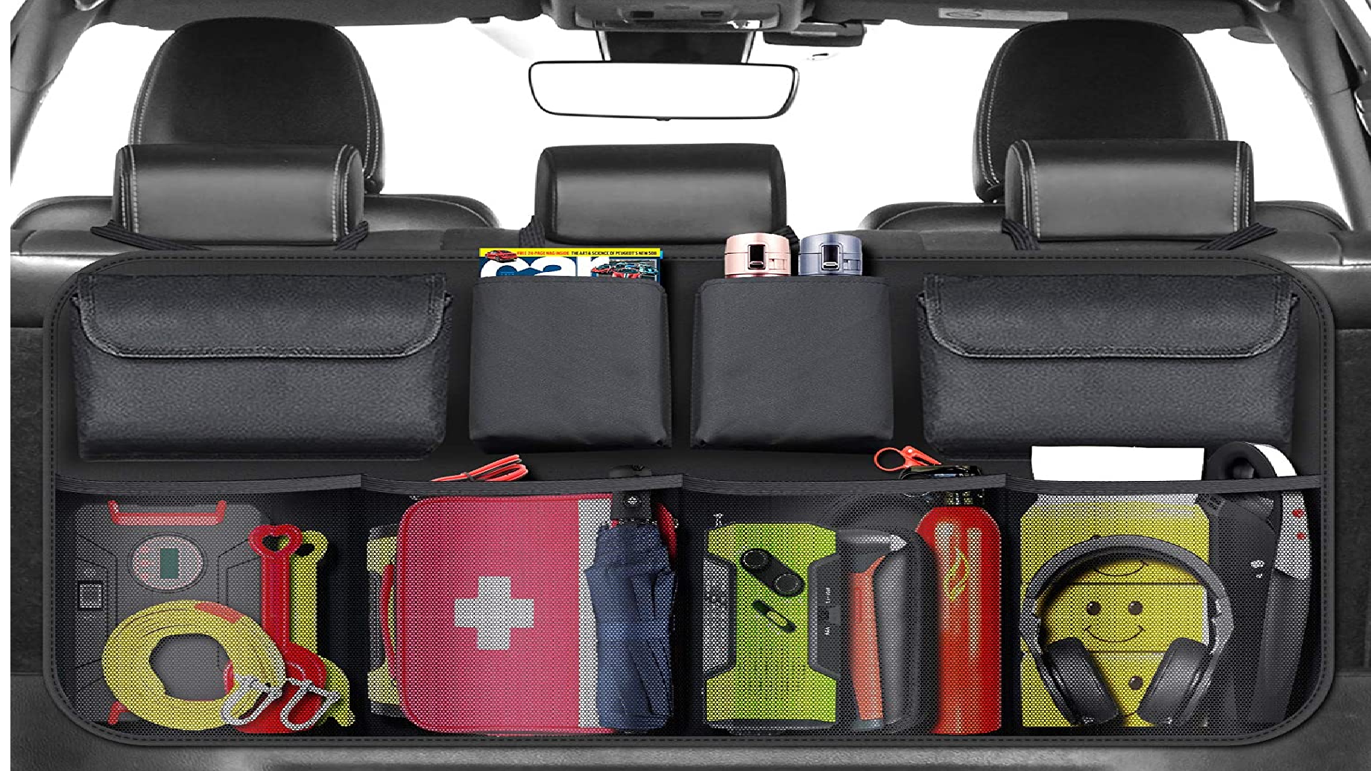 Organizador de maletero para coche - Almacenamiento con correas de Drive  Auto Products