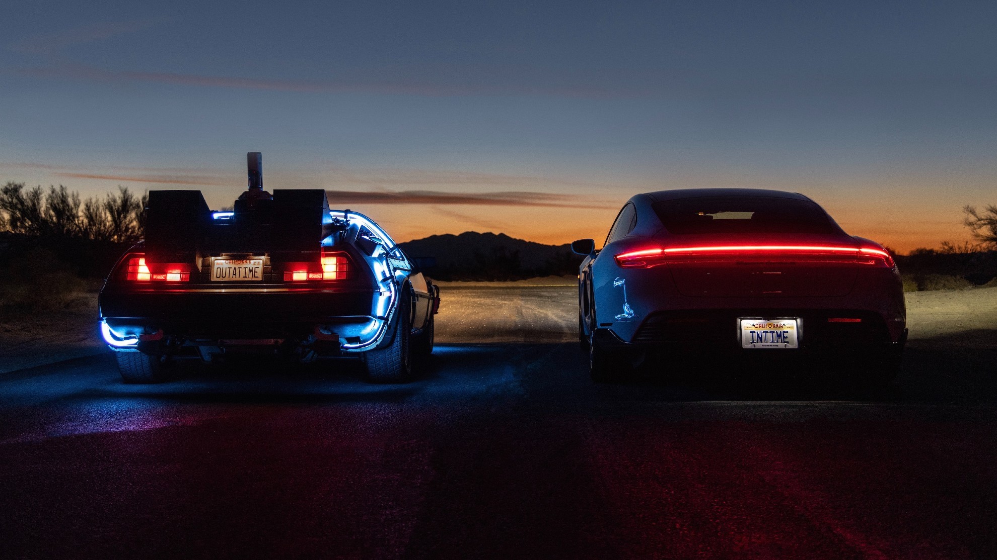 Porsche Taycan - DeLorean - Regreso al futuro - Ionity - Electrify America - 1,21 gigavatios