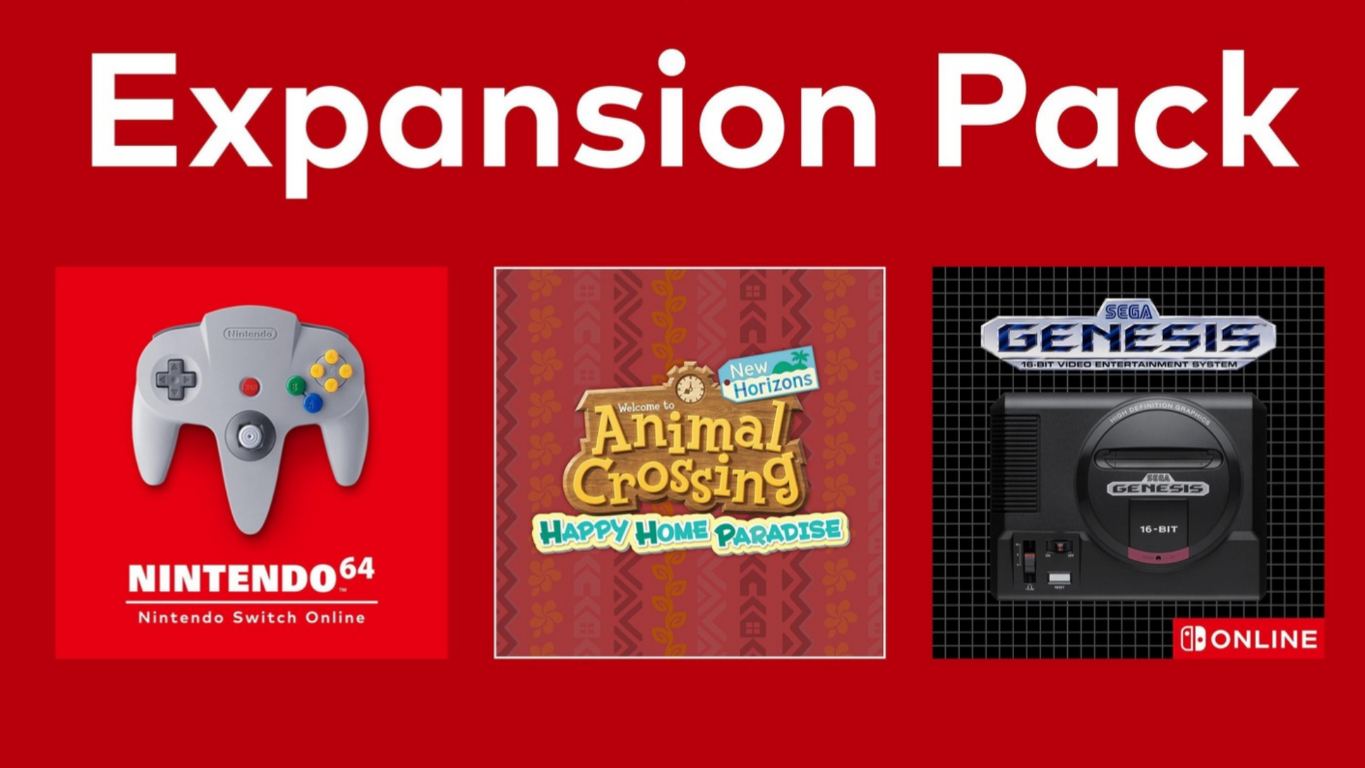 Lista de juegos del Paquete de Expansión; Nintendo 64 y Mega Drive en Nintendo | Marca