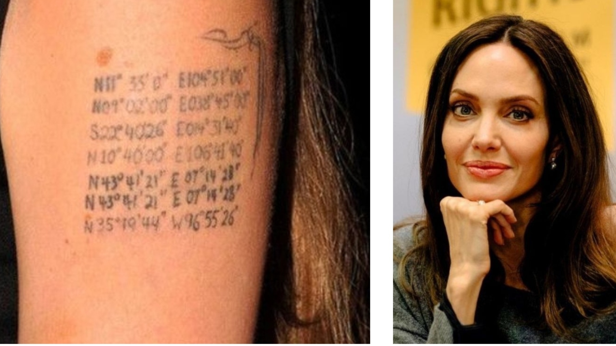 Angelina Jolie se borra el tatuaje de Brad Pitt: ¿Láser o maquillaje? |  MARCA México
