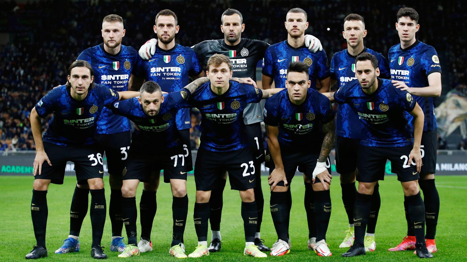 Jugadores del Inter de Milán.