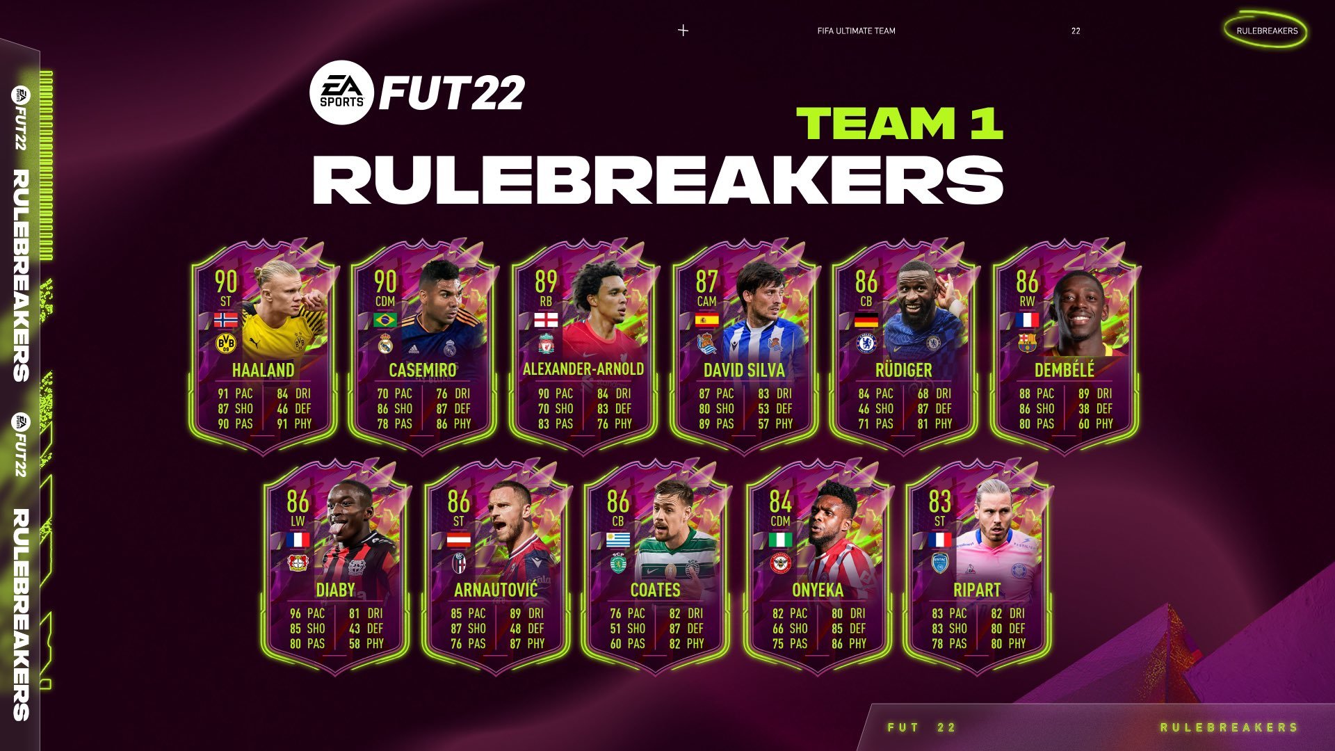 Los Rulebreakers de FIFA 22