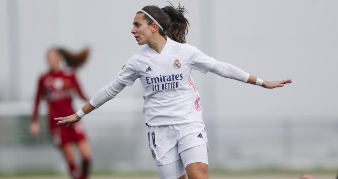 Marta Cardona celebra un gol durante la pasada temporada.