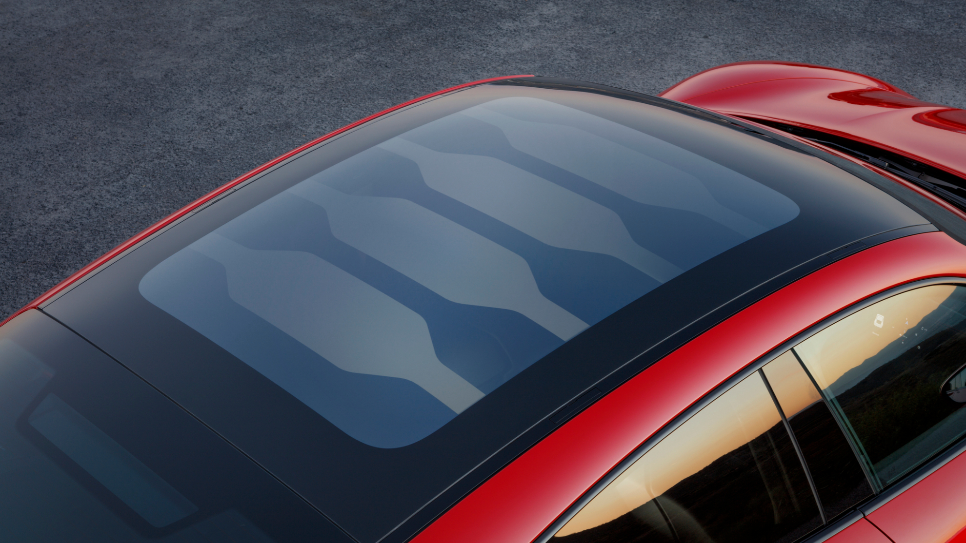 Techo solar del Porsche Taycan Sport Turismo GTS, porsche Taycan, coches elctricos