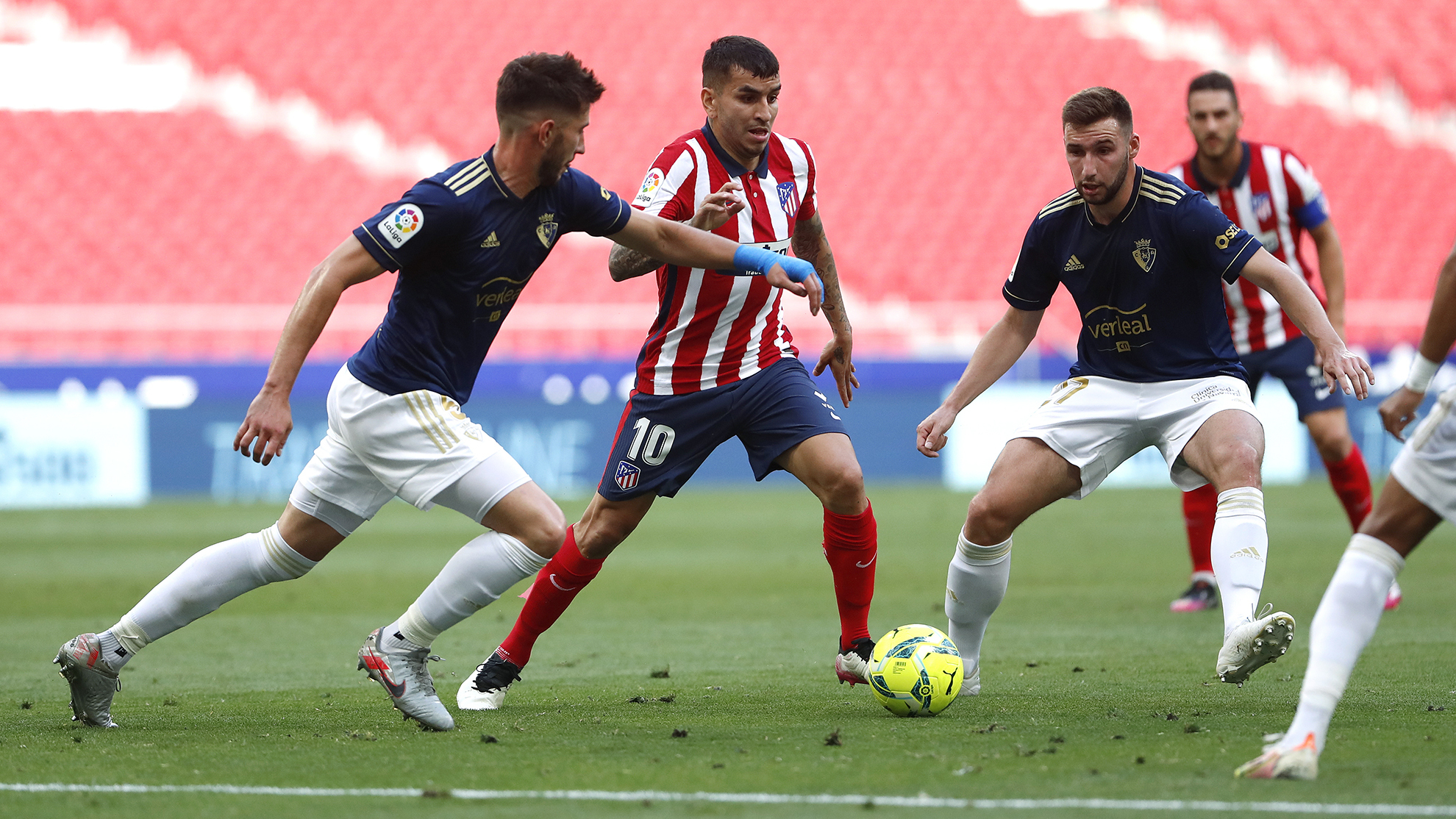 La temporada pasada el Atlético remontó a Osasuna (2-1) en los últimos 10 minutos de partido.