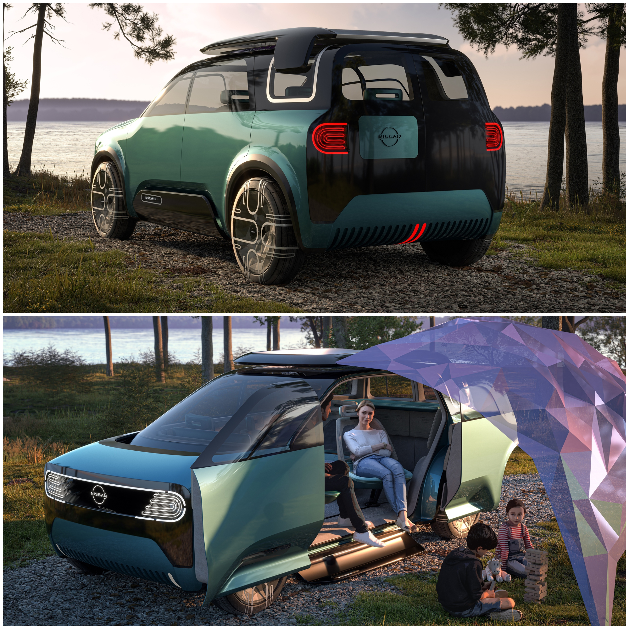 Nissan Ambition 2030 - Nissan Hang-Out - concept car - coches electricos - bateras solidas