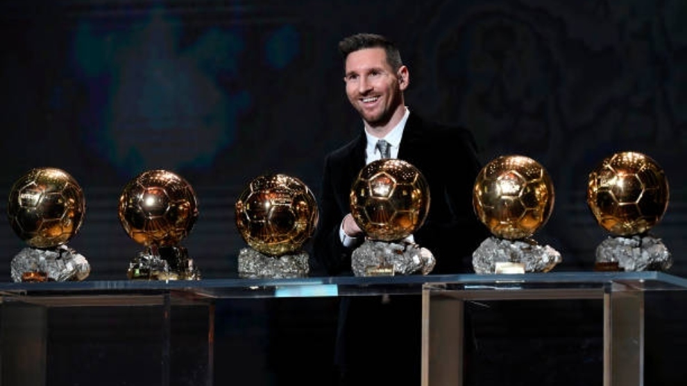 Messi, con sus siete Balones de Oro.