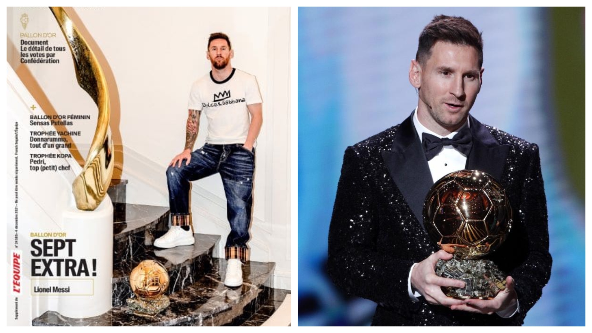 Messi France Football Ballon d'Or
