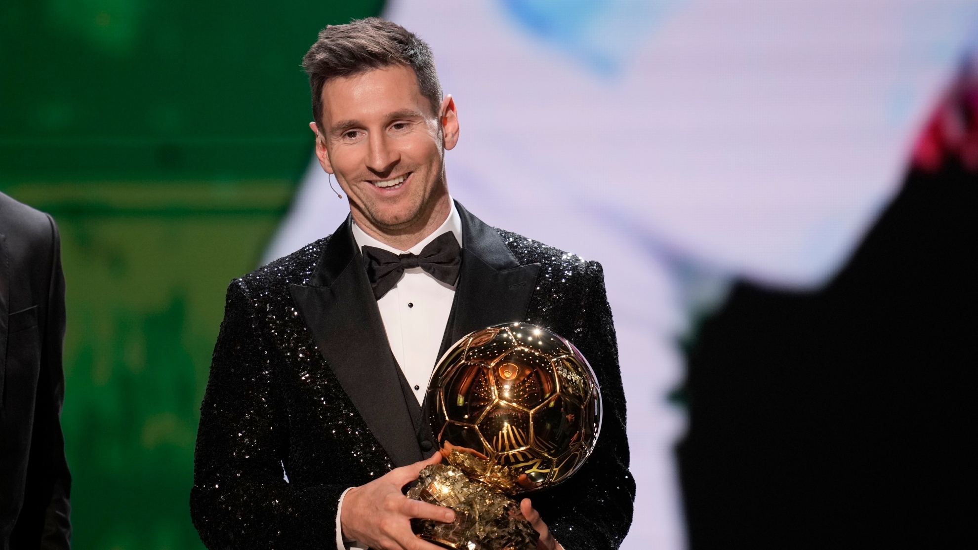 Leo Messi con su séptimo Balón de Oro.
