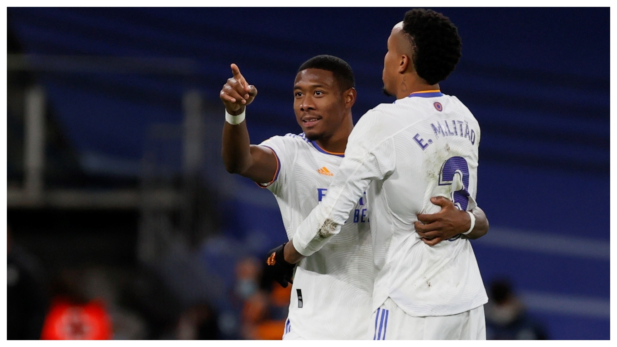 Alaba and Militao with Real Madrid.