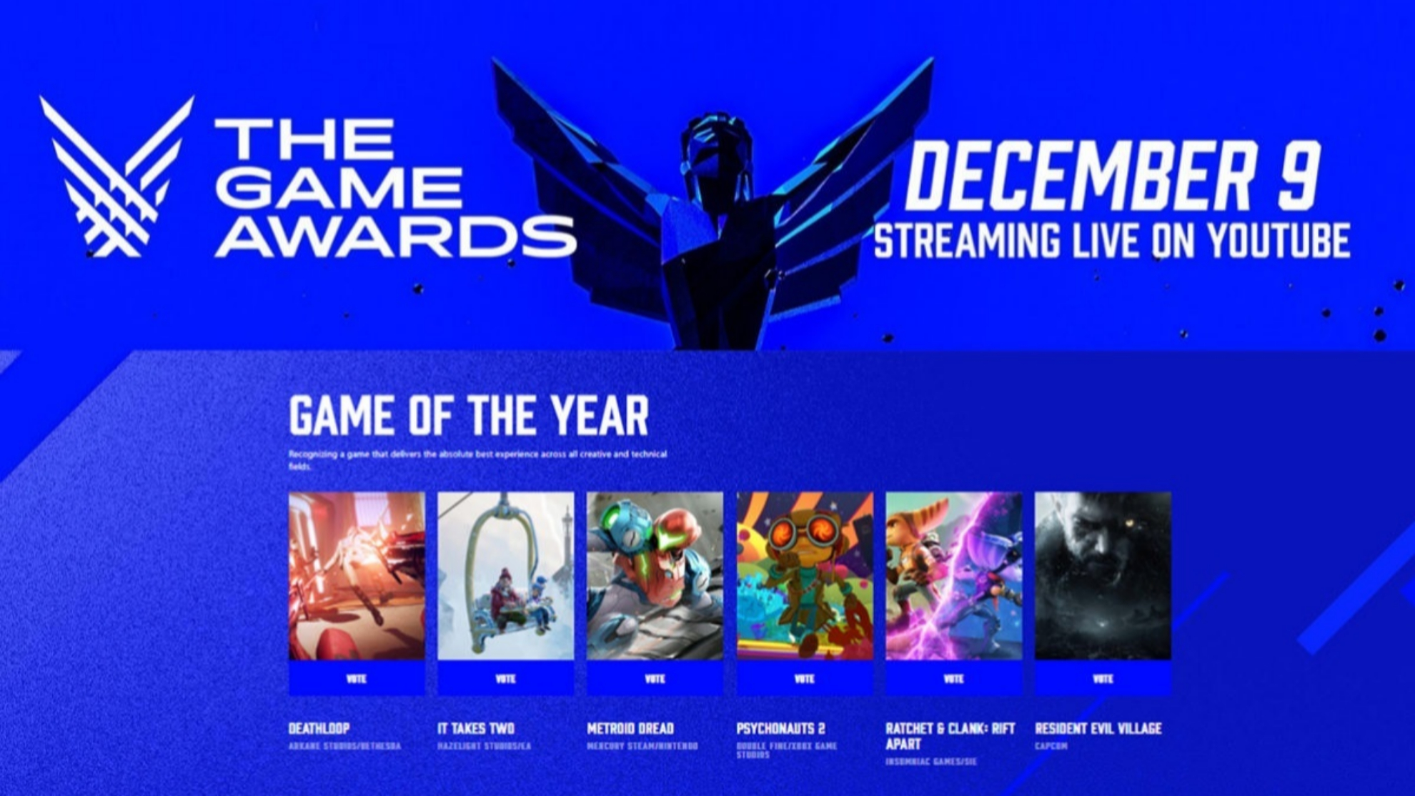 Aqui estão os nomeados para GOTY 2021 nos Game Awards