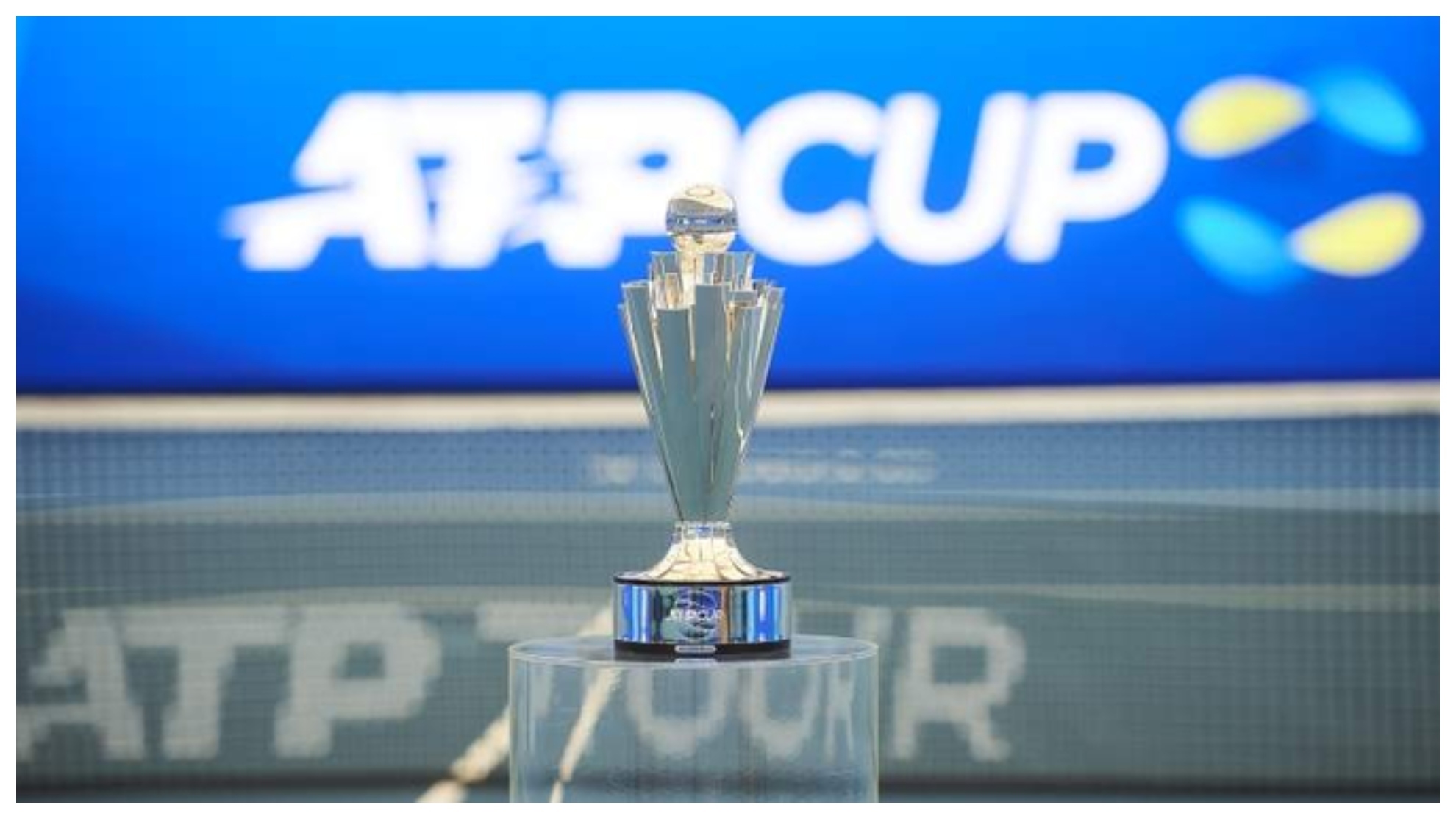 El trofeo de la ATP Cup