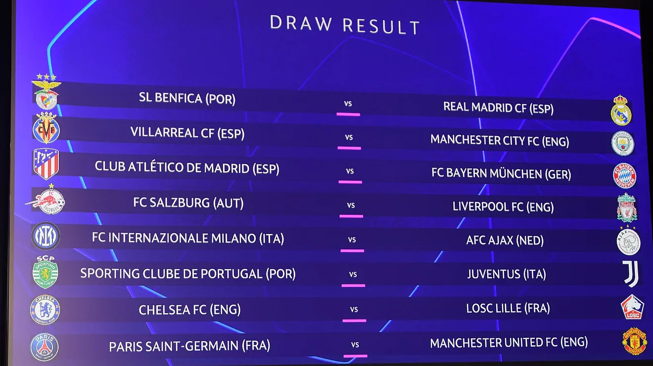 Champions League last-16 draw LIVE: Messi and Mbappe heading to the Bernabeu