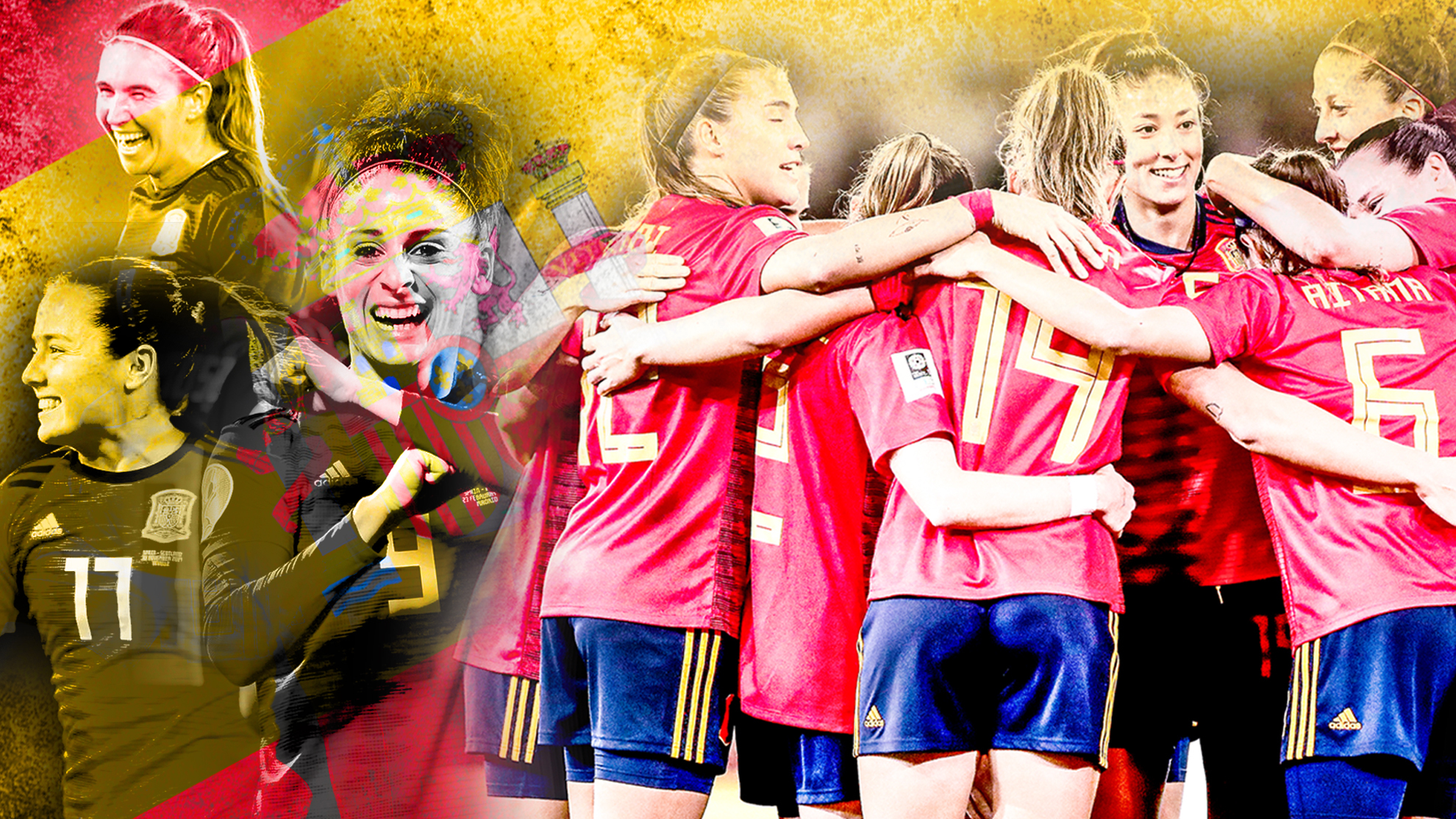 Creatividad de la selección española femenina de fútbol.