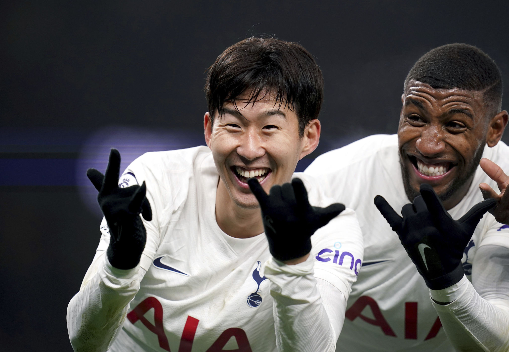 Tottenham Hotspur's Son Heung-min celebrates scoring his side's third goal