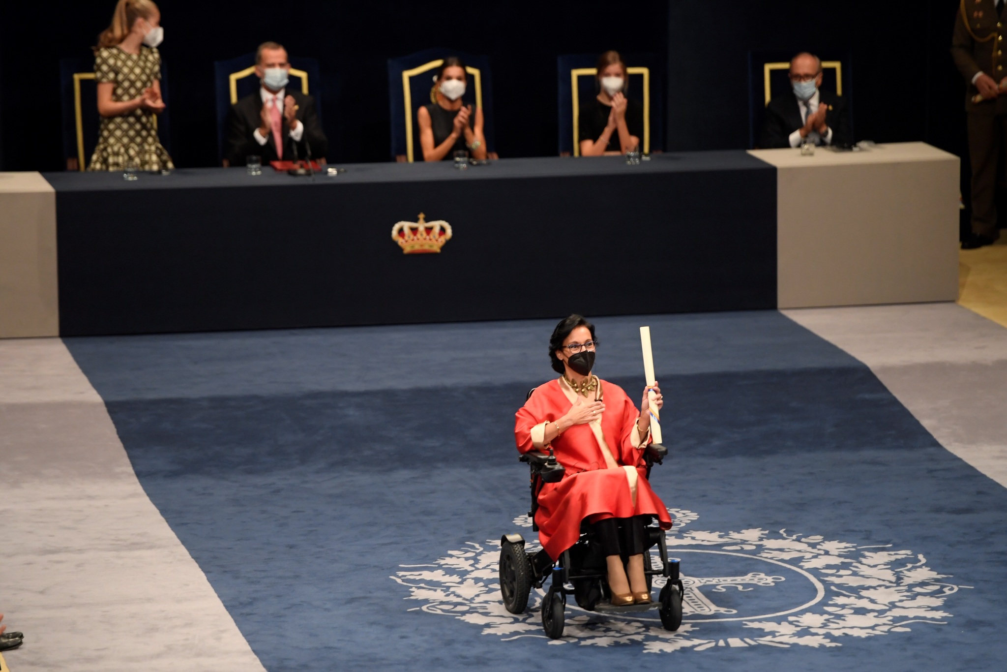 Teresa Perales recibe el Premio Princesa de Asturias de los Deportes 2021.