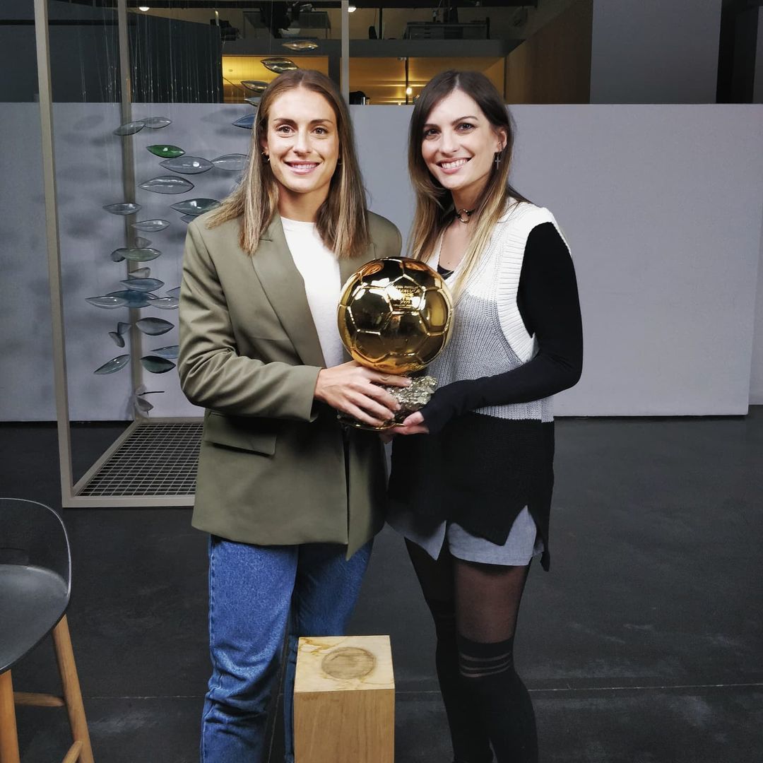 Cristinini y Alexia Putellas, ganadora del Baln de Oro femenino 2021