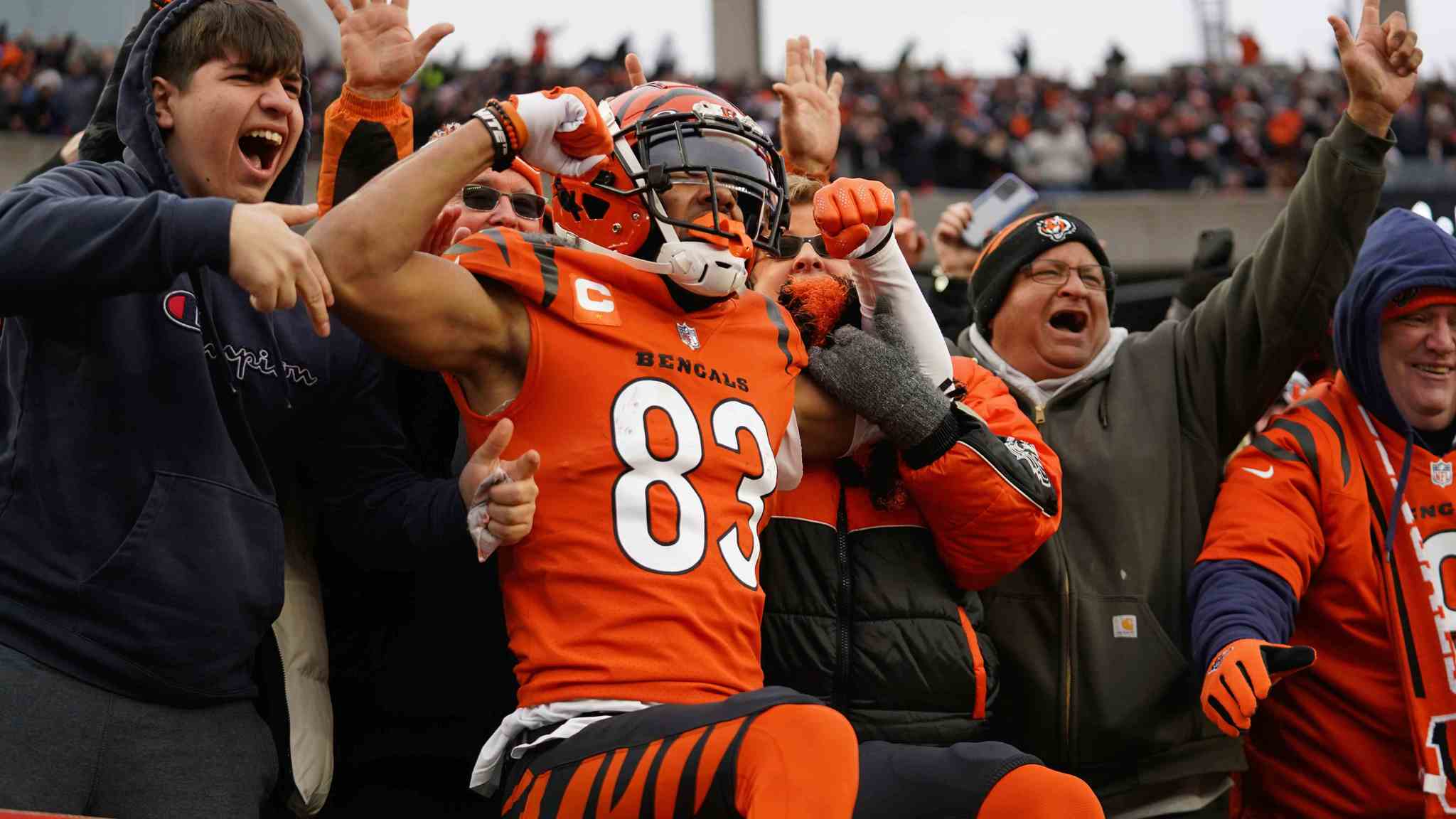 BENGALS ARE GOING TO THE AFC TITLE GAME FOR THE FIRST TIME SINCE