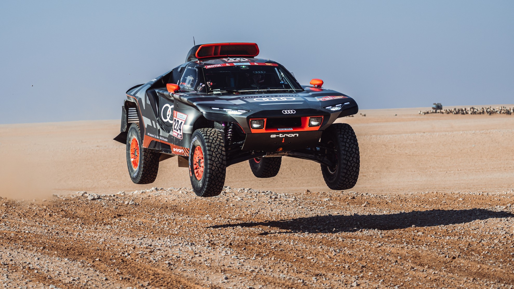 Dakar 2022 - etapa 5 - Carlos Sainz - Audi - amortiguadores