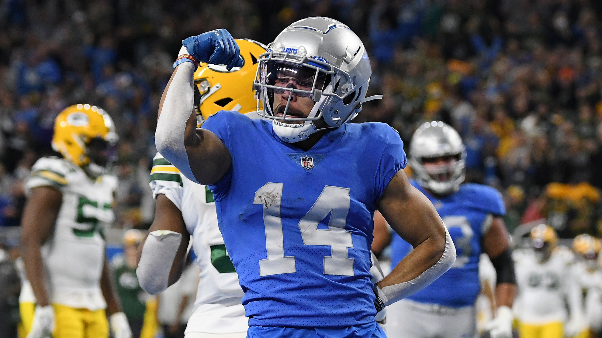 Lions flex on Packers as Aaron Rodgers rests, Jordan Love throws INT on  final play