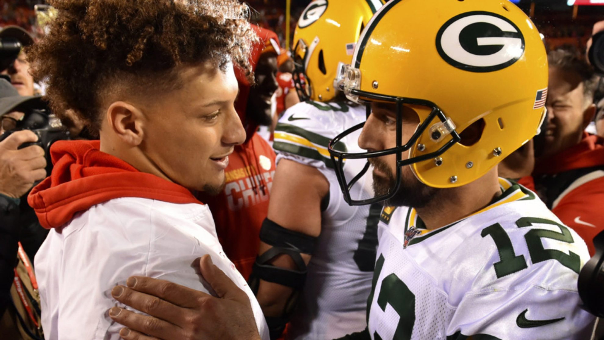 Patrick Mahomes and Aaron Rodgers.