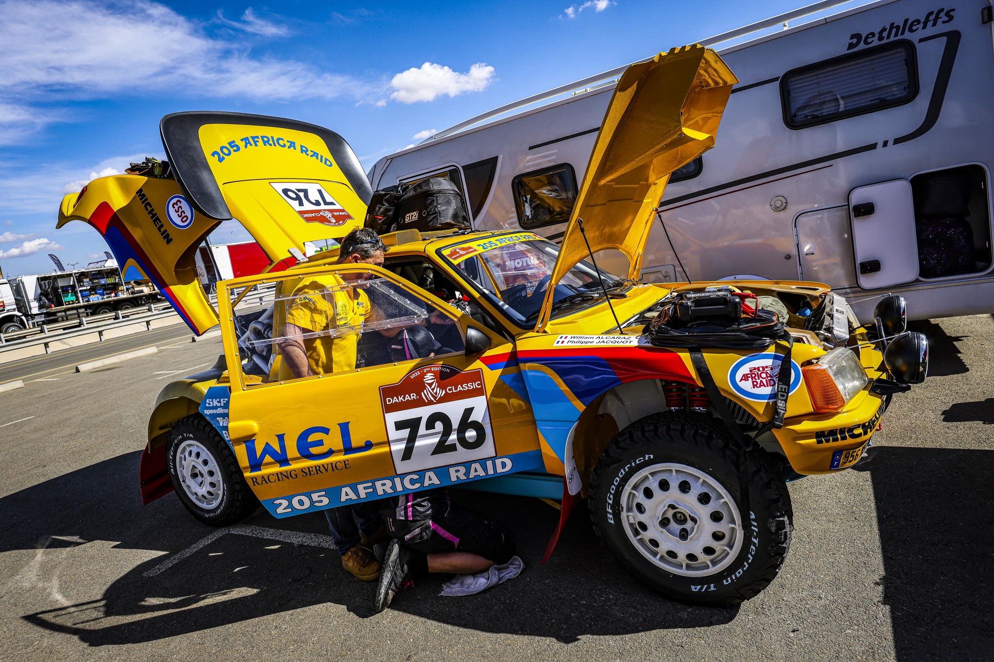 Quentin Lavalée - PH Sport - Dakar 2022 - muerto - fallecido - accidente - Peugeot 205
