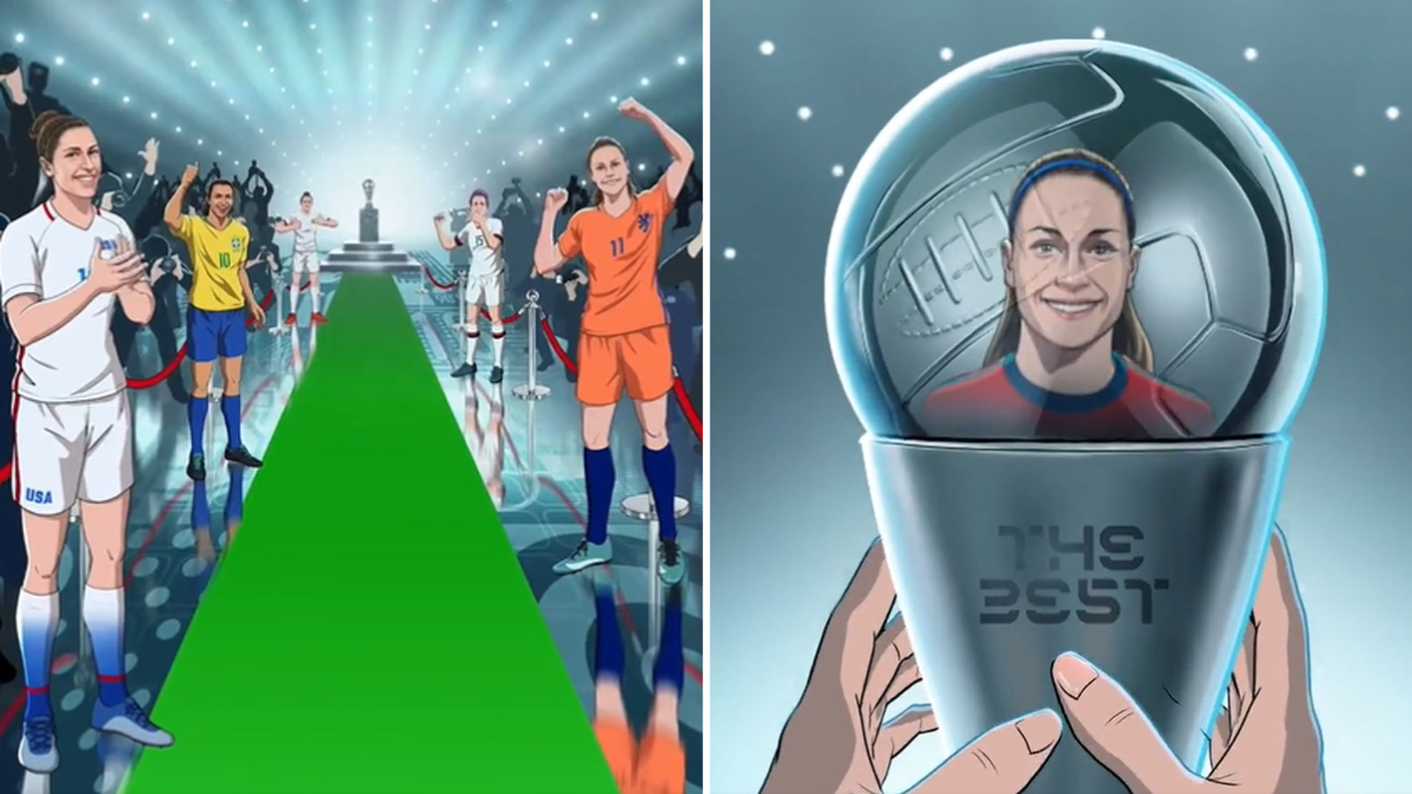 El homenaje de dibujos animados de la FIFA a Alexia Putellas: ¡welcome to The Best club!